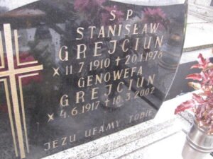 Fundacja Poch&oacute;wek i Pamięć 9-GENOWEFA-I-STANISLAW-GREJCIUNOWIE